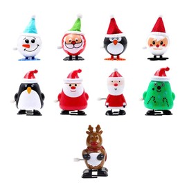 NUOBESTY 9 stücke Weihnachten Wickeln Spielzeug Rentier Santa schneemann Wickeln Stocking Stuffers Weihnachtsfeier gefälligkeiten für Kinder (gemischten Stil)