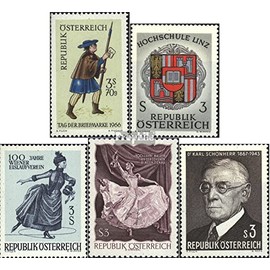 Prophila Collection Austria 1229, 1230, 1231, 1233, 1234 (complete edition) 1967 special stamps (stamps for collectors) music / dance