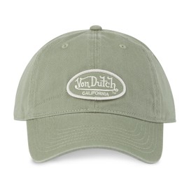 Von Dutch Men's & Women's Adjustable Cap, Dad Cap Log, Light Khaki, One Size