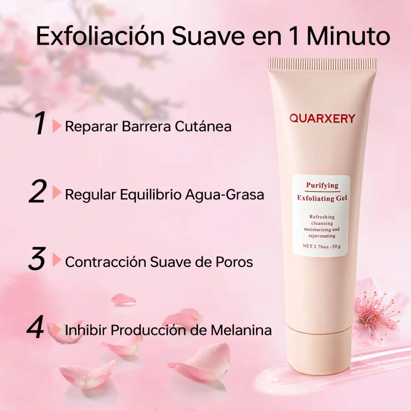 Gel Exfoliante QUARXERY con Hamamelis y Regaliz para Rostro 50g