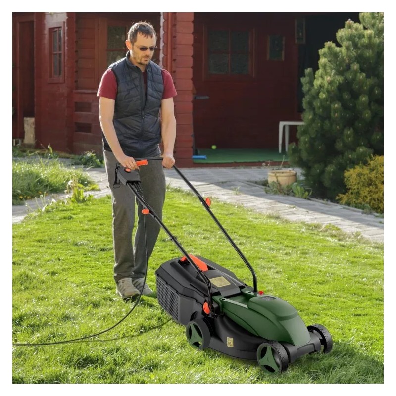 Costway 12-AMP 13.5" Corded Electric Grass Corded Lawn Mower Adjustable
