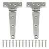 Zreneyfex 2 Pack Heavy Duty Marine Grade T Hinges (6''
