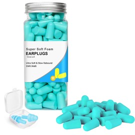 Tapones Oidos Para Ruido Dormir, Tapones Oidos Cancelacion De Ruido de Espuma Suave,Reutilizables Tapones Dormir Para Protección Auditiva, Ronquidos, Relajarse, Trabajar, Estudiar, Viajes 61 Pares