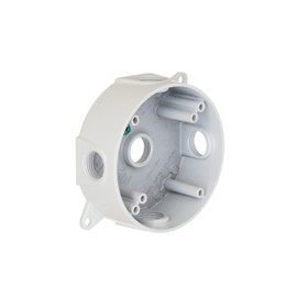 Bell Raco 5361-1 Single Ended Splice Box, 16.1 cu-in, 4 in Dia x 1-1/2 in D