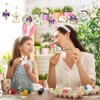 24 Pcs Wooden Easter Ornaments Decoration He is Risen Cross