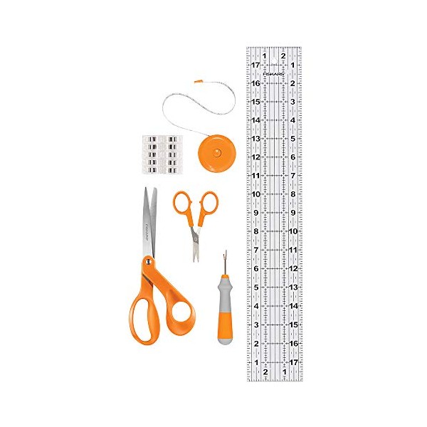 Fiskars Beginner Sewing Set (6pc), Orange 6 Count