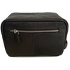 OSPREY London Leather Wash Bag, Men's, Black, 26 x 14