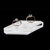 Kodbww Fashion Clear Acrylic Jewelry Holder Crystal Square Ring Storage