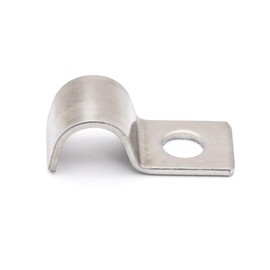 MgcTolBox 25 x Metal Cable Clamps V2A Stainless Steel Pipe Clamp Hose Buckle Pipe Holder Cable Fixing for Cables up to Diameter 5 mm