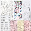 3240 Piezas Autoadhesivas Brillos para Decorar, 7 Hojas Gemas Faciales
