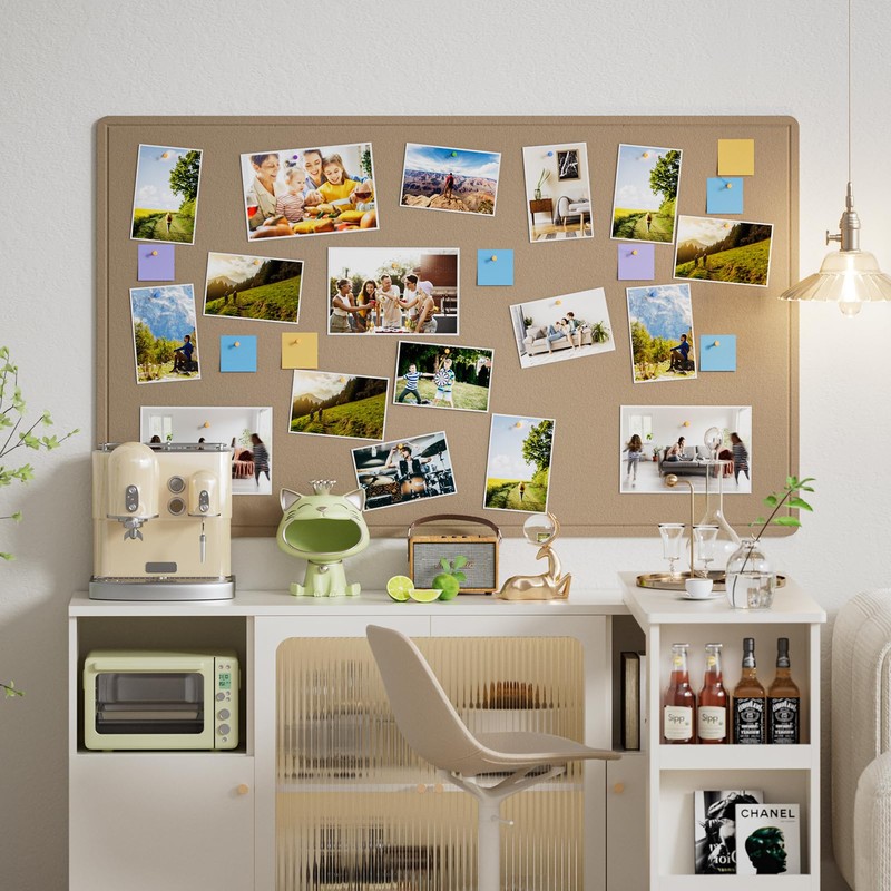 MaxGear Extra Large Bulletin Board 60" x 36", Foldable Felt