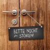 Do Not Disturb Or Welcome Chalkboard Style Reversible Sign With