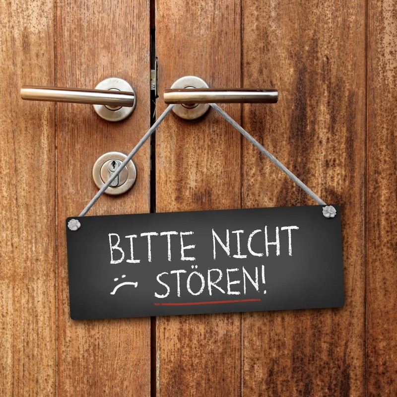 Do Not Disturb Or Welcome Chalkboard Style Reversible Sign With