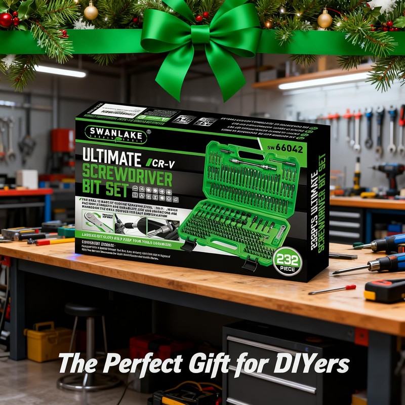 SWANLAKE 232-Piece Ultimate Screwdriver Bit Set, Cr-V Impact Driver Bit