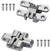 LAGALO 2 Pack 2.36 in Hidden Hinge Invisible Concealed Cross