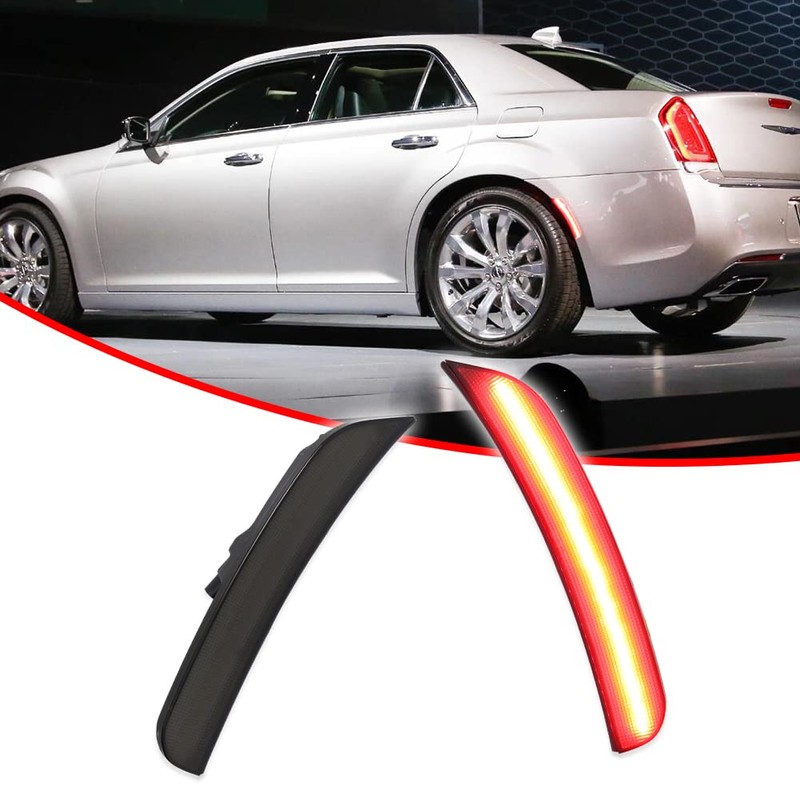 GTINTHEBOX Smoked Lens Rear Red Led Side Marker Light Kit