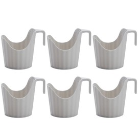 HOLIDYOYO 6pcs Scalding Paper Cup Holder Plastic Disposable Cup Holder for Home Office Parties Portable Desktop Drink Carrier Fits Coffee Cups
