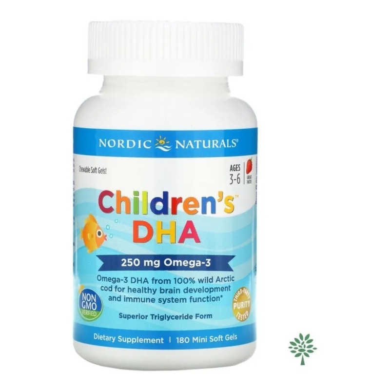Children's Dha, fresa, 250 mg, 180 minigeles blandos Eua Sabor