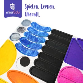 mierEdu Magnetic Pad - Shapes I Great Puzzle Set I Promotes Imagination + Creativity I Toy for Children I Magnetic Games for Children from 3 Years