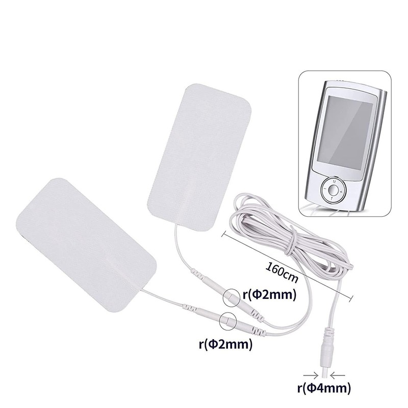 Tens Wire Rope Electrode Cable Electrode Cords Plug 2.0mm Lead