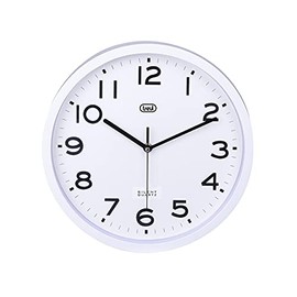 Trevi OM 3302 S Wall Clock, Diameter 30 cm, Silent Sweep Movement, White