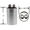 HQ1094968AX - ClimaTek Upgraded 20 uf MFD Round 370/440 Volt