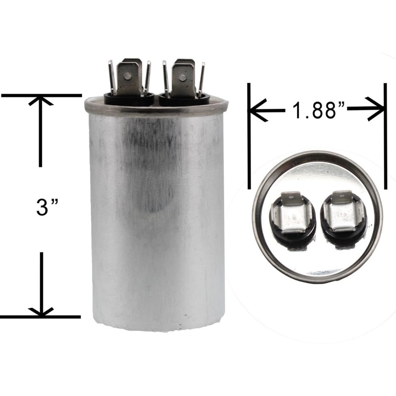 HQ1094968AX - ClimaTek Upgraded 20 uf MFD Round 370/440 Volt