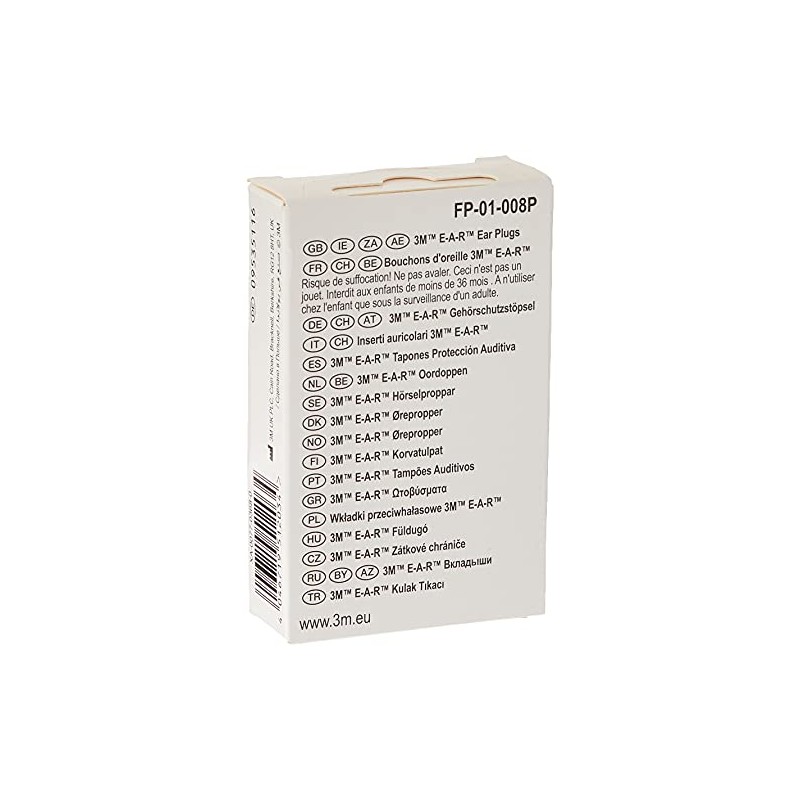 3M E-A-R 3M E-A-R Classic Earplugs, 28 dB, Uncorded, 2