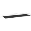 vidaXL - Set of 8 High Gloss Black Bookshelf Boards,