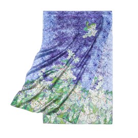 SHIROUYU 100% Mulberry Silk Scarf 70'' X 21'' Long Satin Scarf Fashion Designer Scarf Lightweight Wraps with Gift Packed