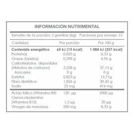Gomitas Con Vinagre De Manzana Acido Fólico