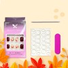 Vopintpy Wine Red Fall Press on Nails Short Thanksgiving Square