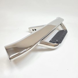 Truck Trailer Heavy Duty Strong Tow Hitch Step Bar Bumper Guard with Drop Step Aero for 2 inch Receiver Universal 2"x2" Chrome