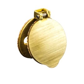 Mini Magflap - Magnetic keyhole Draught ExcluderTM - Solid Brushed Brass