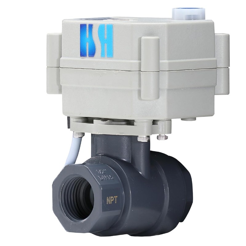 HSH-Flo PVC 2 Way 1" DN25 12VDC 9-24VAC/DC On/Off Plastic