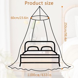 Mosquito Net 250 x 1100 x 60 cm Mosquito Bed for Double Bed Single Bed Large Mosquito Bed Travel Mosquito Bed Canopy Mosquito Net Outdoor for Travel and Home Indoor