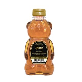 Nature's Goodness Teddy Bear Golden Wildflower Honey 12 Ounce (340g)-(100% Natural, Sugar Free, Gluten Free and Non-GMO)