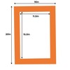 16x20 Mat for 12x16 Photo - Precut Orange Picture Matboard