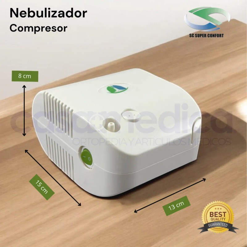 Nebulizador De Compresor Adulto/infantil Con Accesorios Blanco