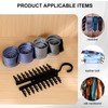 ZSMJAER Tie Holder, Adjustable Tie Holder, 20 Hooks, Does Not
