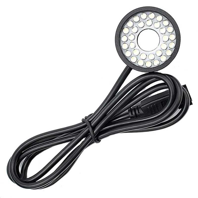 90mm White Ring Light Machine Vision LED 24V Detection and