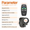 WUXING DK336 Electric Bike Scooter Light Switch 24V/36V/48V/60V/72V Ebike Lamp