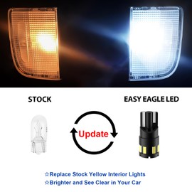 EASY EAGLE LED Interior Car Lights for Silverado/GMC-1999-2006: 12 Piece Kit White LED Light Bulbs - Super Bright 6000K + Install Tool