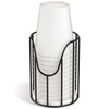 Luxspire Bathroom Cup Dispenser, 3-5oz Dixie Cup Dispenser, Metal Dixie