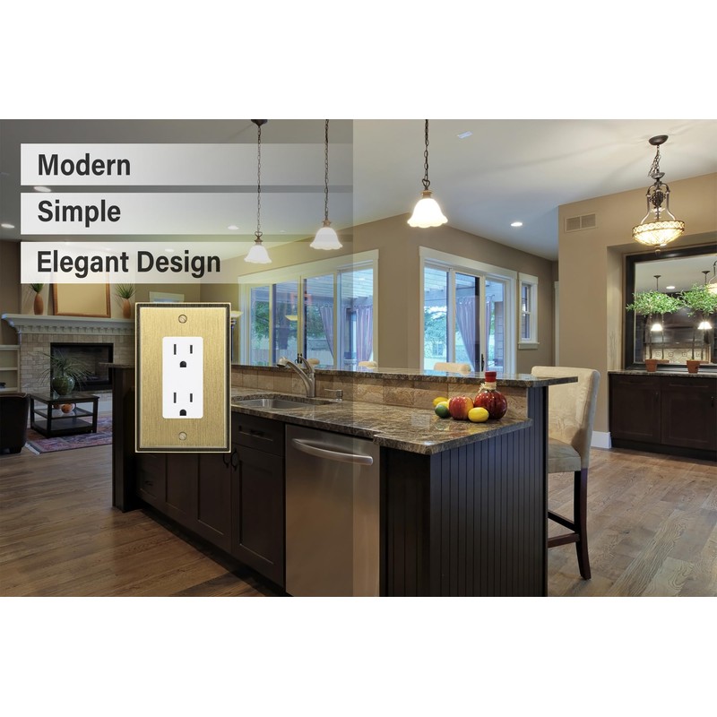 Henne Bery Soft Modern Decorative Wall Plate Switch Plate Outlet