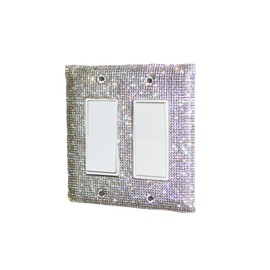 Bling Rhinestone Wall Plate Cover (Double Rocker)