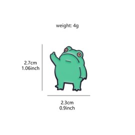 Cute Frog Design Cufflinks, Animal Shaped Alloy Studs for Men & Women, Fashion Matching Accessories for Party, Daily Clothing Decor for Birthday Gifts