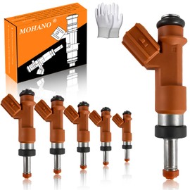 Engine Fuel Injector Kits Fit for Lexus ES350 RX350, for Toyota Avalon Camry Highlander RAV4 Sienna Venza, Set of 6 Fuel Injectors Replace OE # 23250-31050