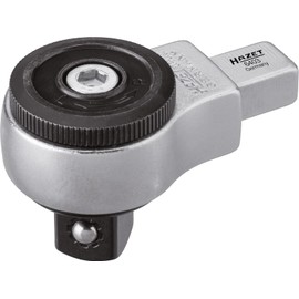 Hazet 1/2-Inch 9 x 12 mm Insert Reversible Ratchet - Silver/Black