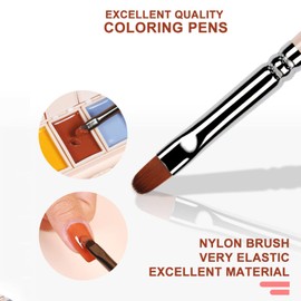 FantasyDay Gel Nail Polish Cream Set, 6 Colors Gel Nail Polish Set Red White Silver Glitter Sparkle Gel Nail Kit Soak Off Nail Art Manicure DIY Gifts for Women